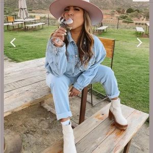 12th Tribe NWT Hendrix denim jumpsuit S/M